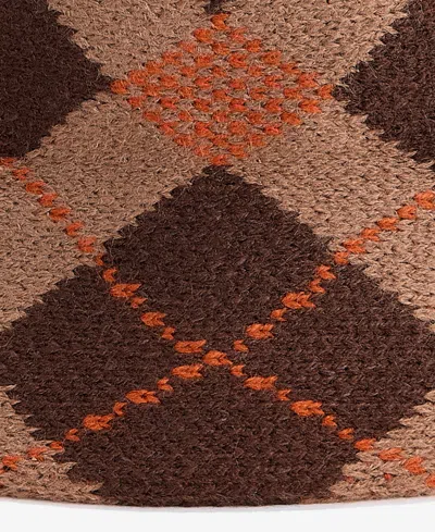 On 34th Plaid Knit Cloche, Macy's Exclusive In Brown