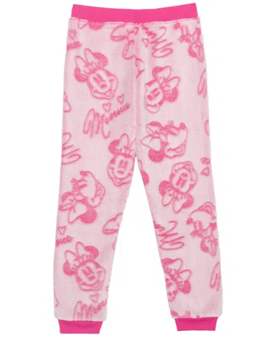Disney Girls 2t-6x Minnie Mouse Print Jogger Pants In Pink