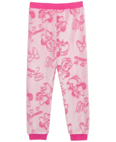 Disney Girls 2t-6x Minnie Mouse Print Jogger Pants In Pink