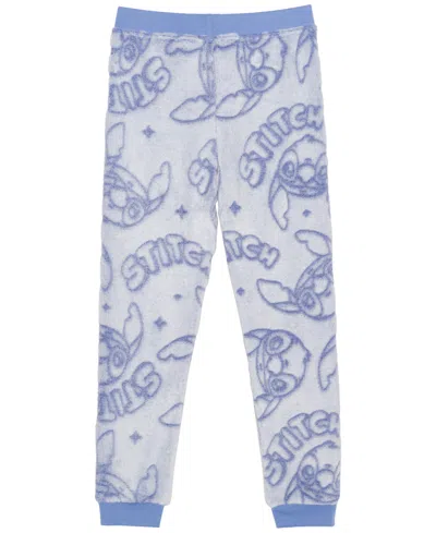 Disney Girls 2t-6x Debossed Print Jogger Pants In Blue