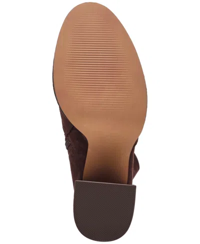 Steve Madden Twain Platform Knee-high Stretch Boots In Brown