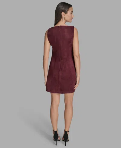 Bcbg Women's Sleeveless Boat Neck Dress In Burgundy