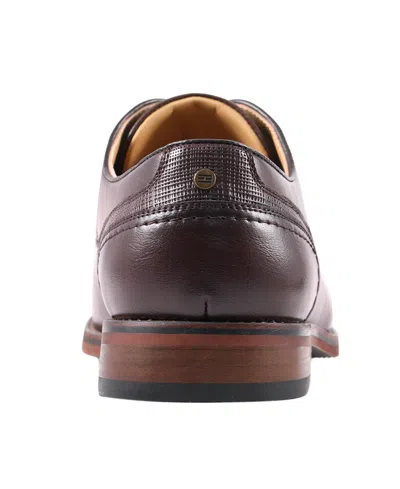 Tommy Hilfiger Men's Boswell Faux Leather Derby Shoes In Brown