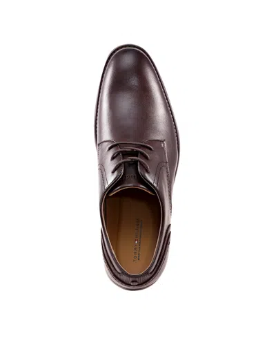 Tommy Hilfiger Men's Boswell Faux Leather Derby Shoes In Brown
