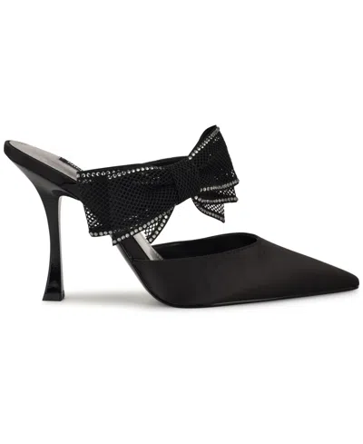 Nine West Women's Bowey Slip-on Pointy Toe Dress Pumps In Black