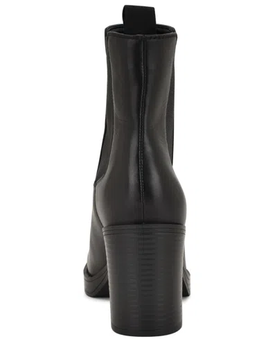 Nine West Women's Hollin Chelsea Block Heel Booties In Black
