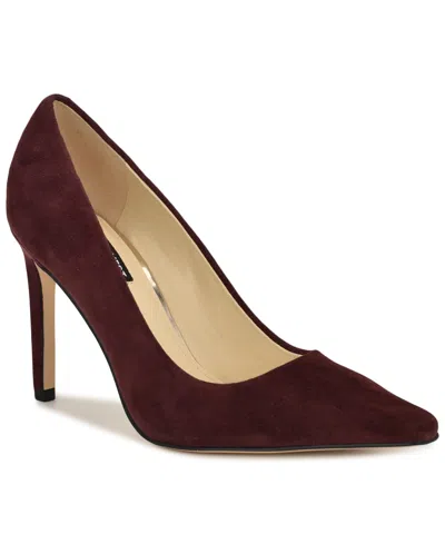 Nine West Women's Oraye Snip Toe High Stiletto Pumps In Burgundy