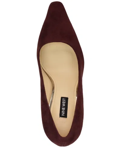 Nine West Women's Oraye Snip Toe High Stiletto Pumps In Burgundy