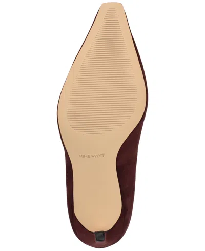 Nine West Women's Oraye Snip Toe High Stiletto Pumps In Burgundy