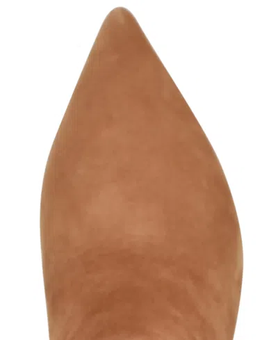 Nine West Womens Kimdee 9x9 Tall Stiletto Dress Boots Regular Wide Calf In Brown