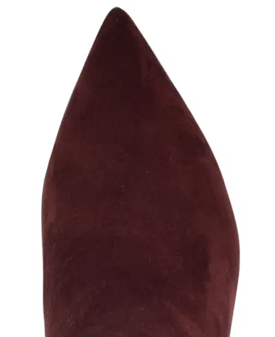 Nine West Kimdee 9x9 Pointed Toe Knee High Boot In Burgundy