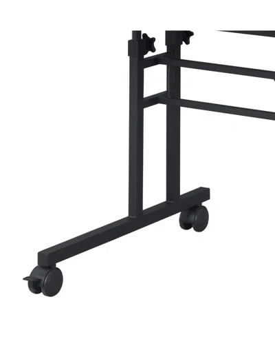 Techni Mobili Rolling And Adjustable Writing Desk In White