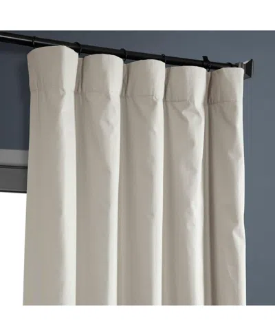Half Price Drapes Hazelwood Beige Solid Cotton Hotel Blackout Curtain