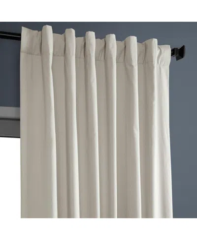 Half Price Drapes Hazelwood Beige Solid Cotton Hotel Blackout Curtain