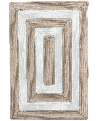 Capel Timeless Indoor/outdoor 0160 Concentric 4'x6' Area Rug In Neutral