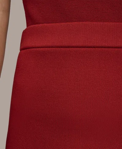 Donna Karan Women's Straight Sweater Skirt In Red