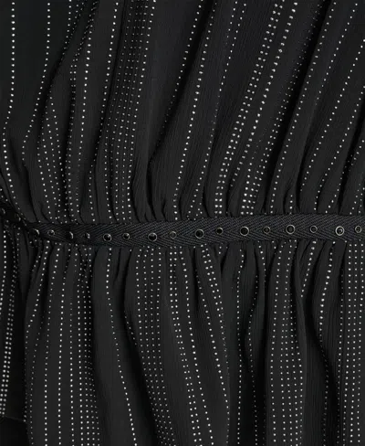 Dkny Women's Studded Peplum Pull On Top In Black