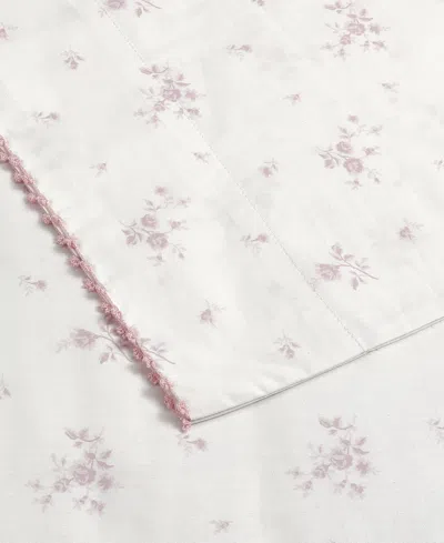 Sunham Callie Floral 200-thread Count Cotton 4-pc. Sheet Set, Full In Pink