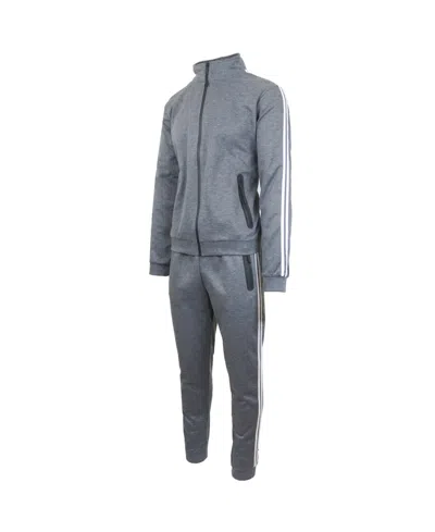 Galaxy By Harvic Men's 2-pack Tech Fleece Sweatshirt And Jogger Set In Gray