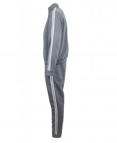 Galaxy By Harvic Men's 2-pack Tech Fleece Sweatshirt And Jogger Set In Gray
