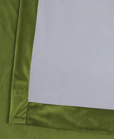 Half Price Drapes Basque Green Signature Velvet Blackout Curtain