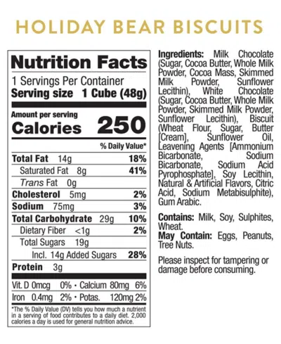 Sugarfina Holiday Chocolate Biscuits Kit, 3 Piece In Transparent