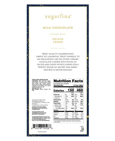 Sugarfina Potato Crisp Chocolate Bar, 4 Piece In Blue