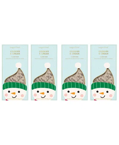 Sugarfina Holiday Cookies And Cream Chocolate Bar Kit, 4 Piece In Green