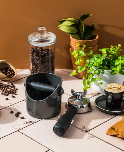 Dreamfarm Grindenstein Espresso Machine Knockbox Accessory In Black