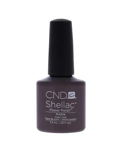 Cnd Women's 0.25oz Rubble Shellac Nail Color In Purple