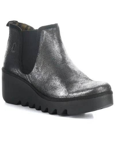 Fly London Byne Wedge Chelsea Boot In Silver