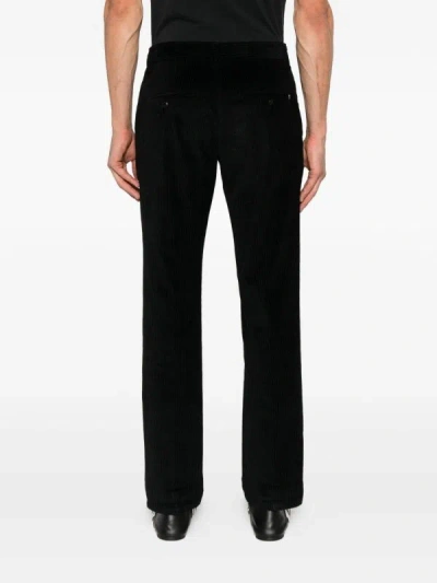 Dondup Corduroy Finish Black Jeans In Black