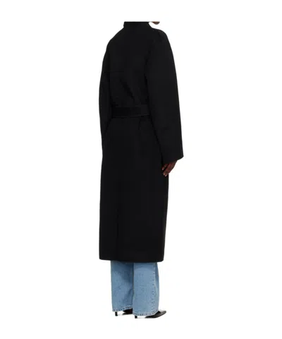 Rohe Long Coat In Black