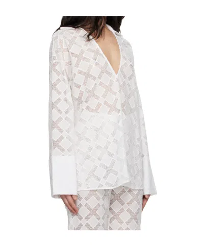 Tove V-neck Shirt In White