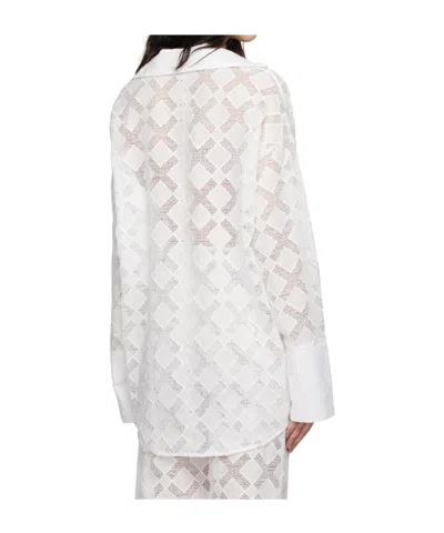 Tove V-neck Shirt In White