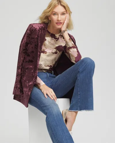 Chico's Touch Of Cool Layering Tee In Cream In Brown