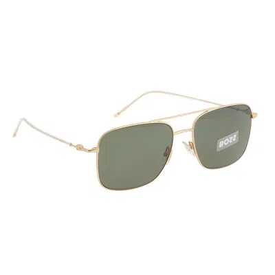 Hugo Boss Green Navigator Men's Sunglasses Boss 1310/s 0aoz/qt 58 In Gold