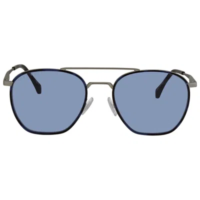 Hugo Boss Blue Avio Geometric Men's Sunglasses Boss 1090/s 0r81/ku 57 In Blue