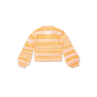 Stella Mccartney Kids V-neck Striped Cardigan In Multi