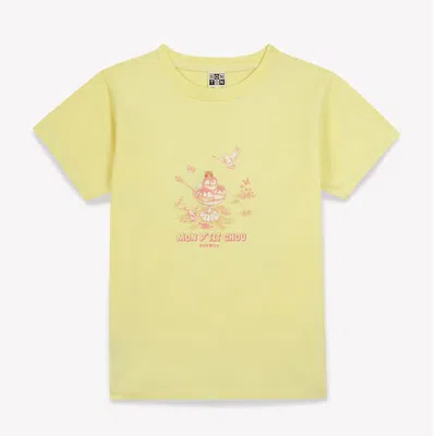 Bonton Girls Organic Cotton Tubo T-shirt In Yellow