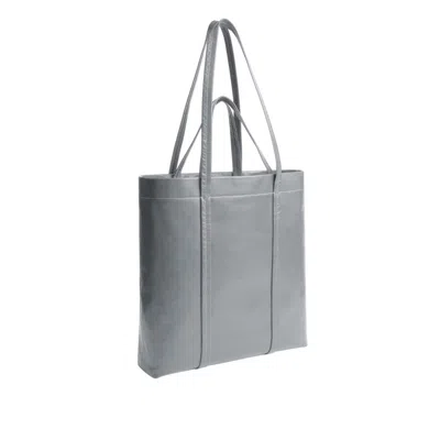 Coach Hall Tote Bag 33 In Grey Blue In Gray