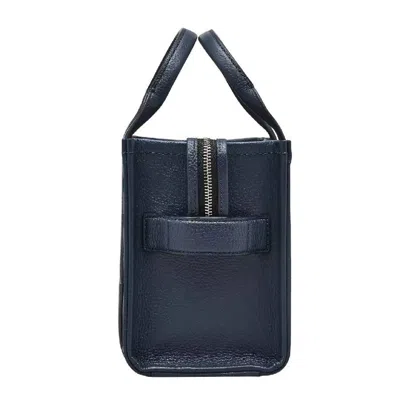 Marc Jacobs Borsa A Mano The Leather Small Tote Bag Blue Sea In Blue