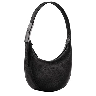Longchamp Roseau Essential S Hobo Bag In Black