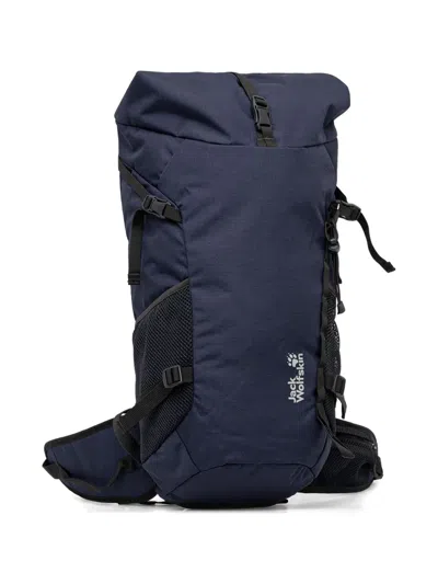 Jack Wolfskin Velocity Lite Logo-print Backpack In Blue