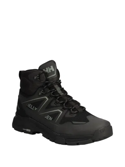 Helly Hansen Cascade Logo Lace-up Hiking Boots In Black