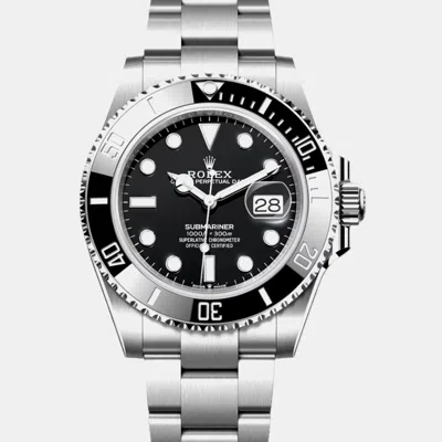 Pre-owned Rolex Submariner 126610 Black Stainless Steel Automatic Men's Wristwatch 41mm