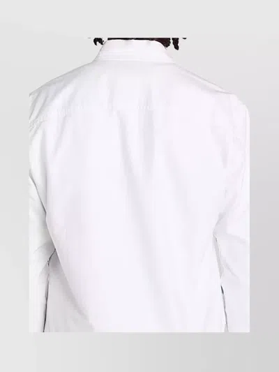 Timberland Relaxed Long Sleeve Button-down Shirt In White