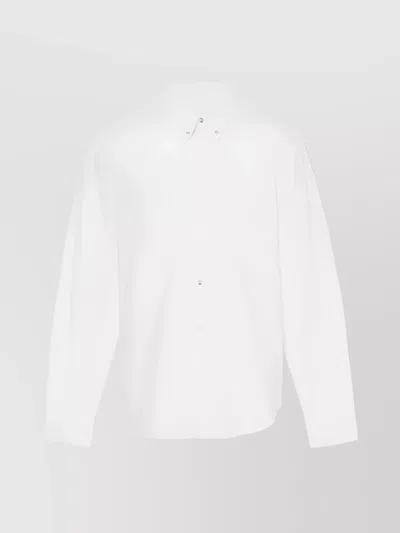 Timberland Relaxed Long Sleeve Button-down Shirt In White
