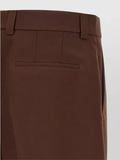 Gucci Tailored Wool Shorts With Pockets And Pleats In Black