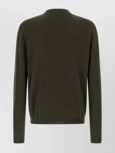 Gucci Gg Intarsia Cardigan Sweaters And Cardigans Green In Green